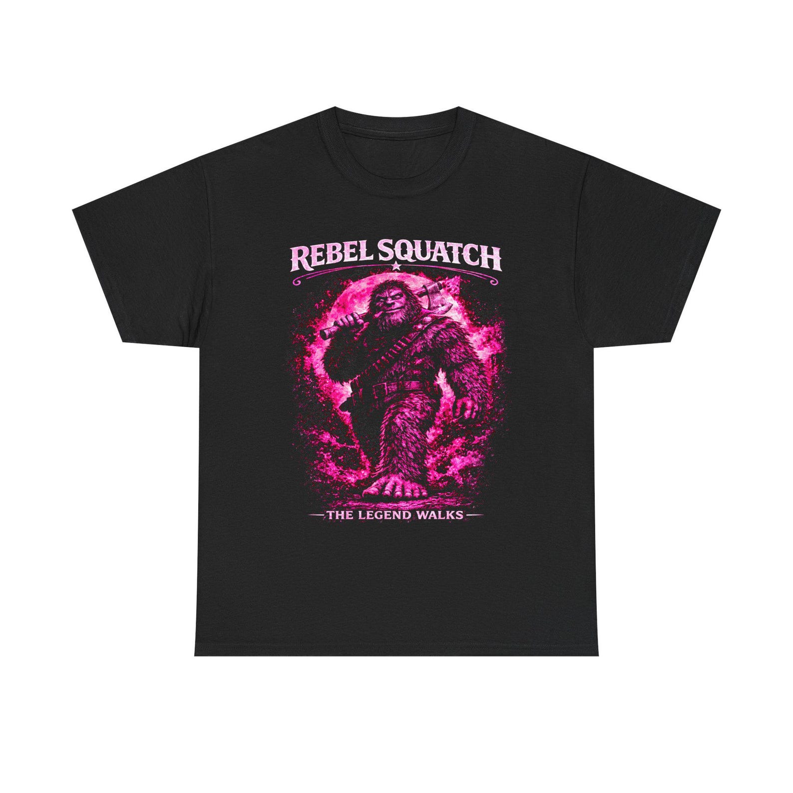 Rebel Squatch The Legend Walks Bigfoot T shirt, Sasquatch Streetwear, Mythic Outlaw Graphic Shirt, Cryptid Gift S