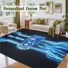 Crystal Velvet Square Rug Custom NameSheffield Wednesday FC Pattern Non Slip Home Floor Decor Rug