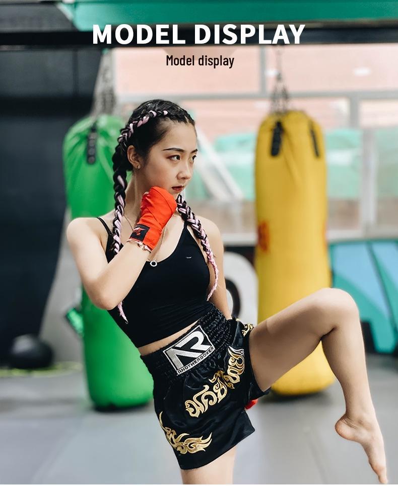 Anotherboxer Dětské Muay Thai Sanda Letní Tréninkové a Závodní Šortky