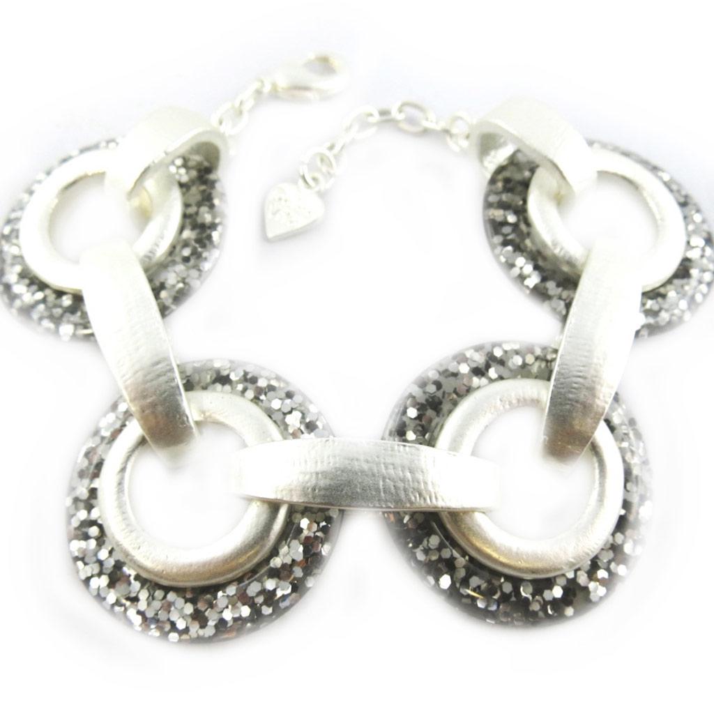 Dolce Vita [F9549] - Silver Gray 'Nora' Designer Bracelet