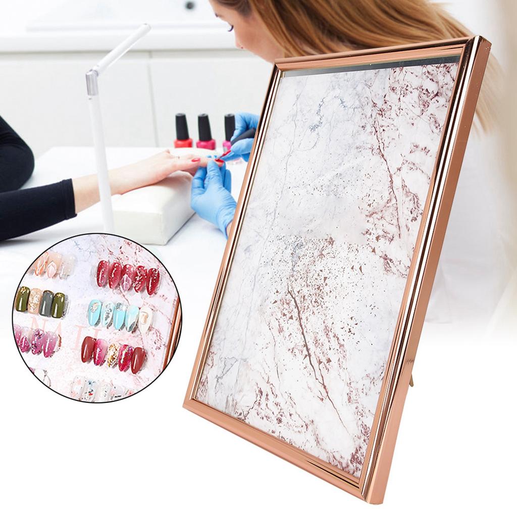 Vzorník barev pro nail art Stojan na vystavení Nehtové tipy Gelové laky Vzorník barev Rám