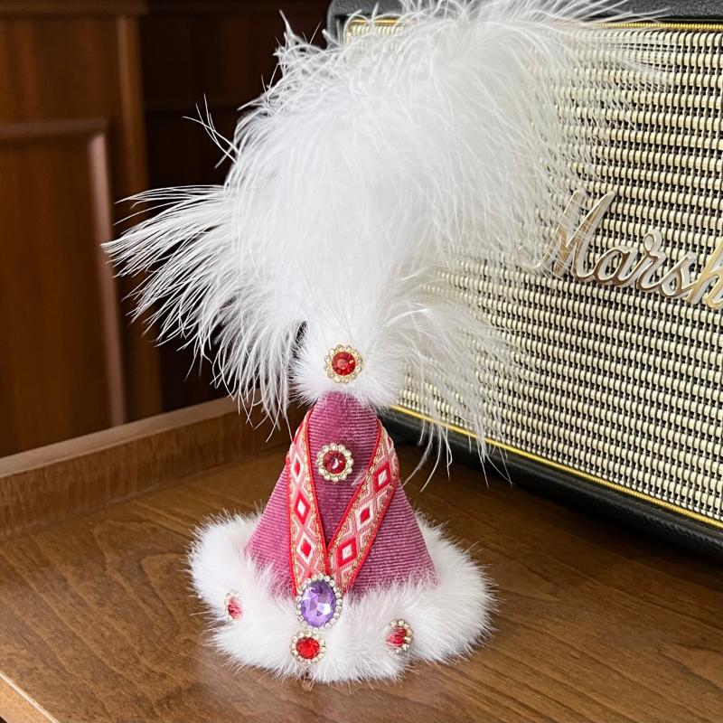 Ethnic Style Beaded Embroidered Sheep Plush Bag Charm Soft Fluffy Key Pendant for Women Purse Backpack Xmas Gift