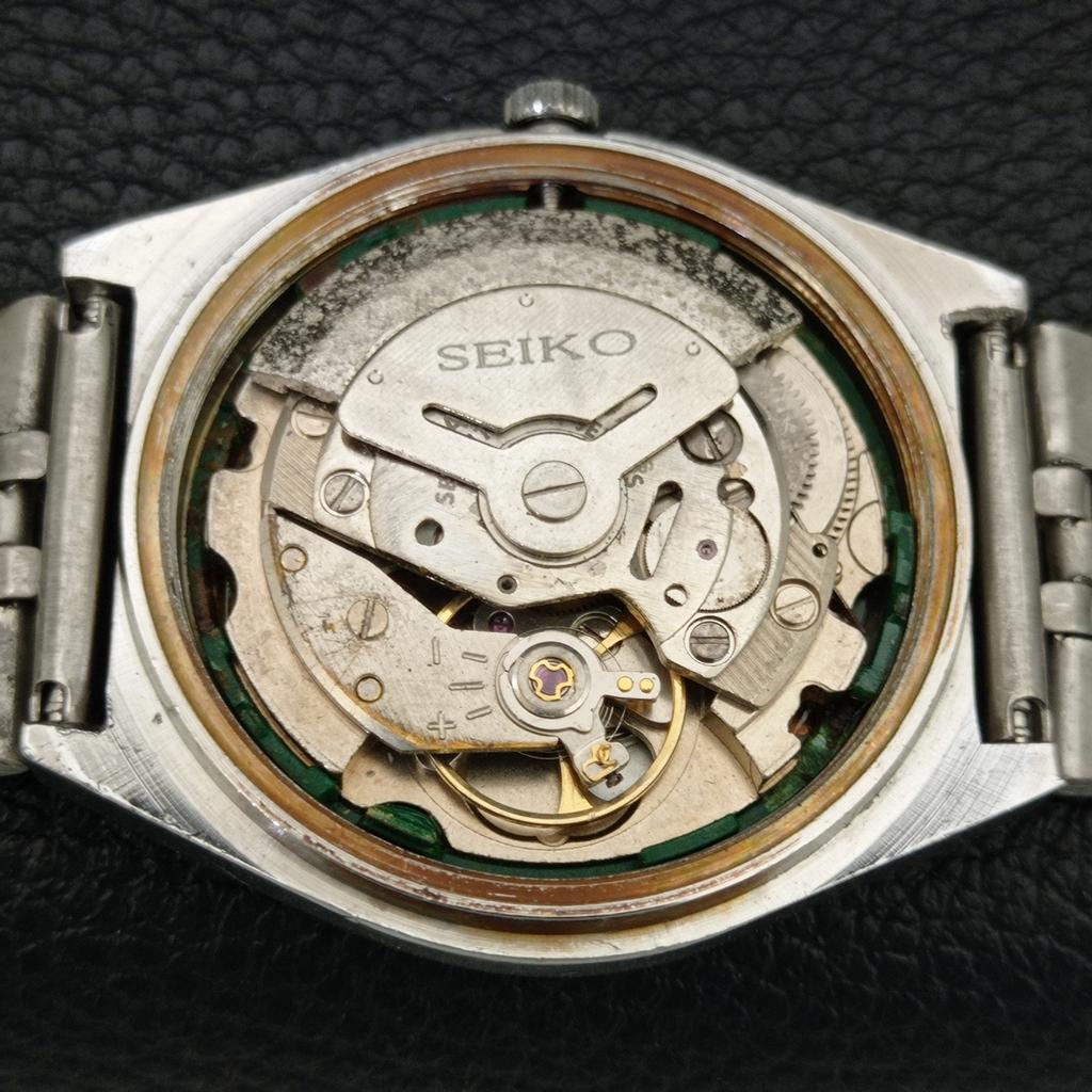 GENUINE VINTAGE SEIKO 5 AUTOMATIC 6309A JAPAN MENS GREEN DIAL WATCH A708397-1