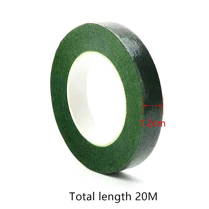 20M/Rulle Floristtejp Självhäftande Bukett Blomstjälk Omslagspapperstejp DIY Floral Förpackning Bröllopsdekorationsmaterial
