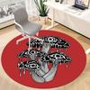 1pc Mushroom Eyes Office Round Area Rug,  Mat Suitable For Office, Under Office Chairs Bedroom Living Room Home Decor, Room Deco