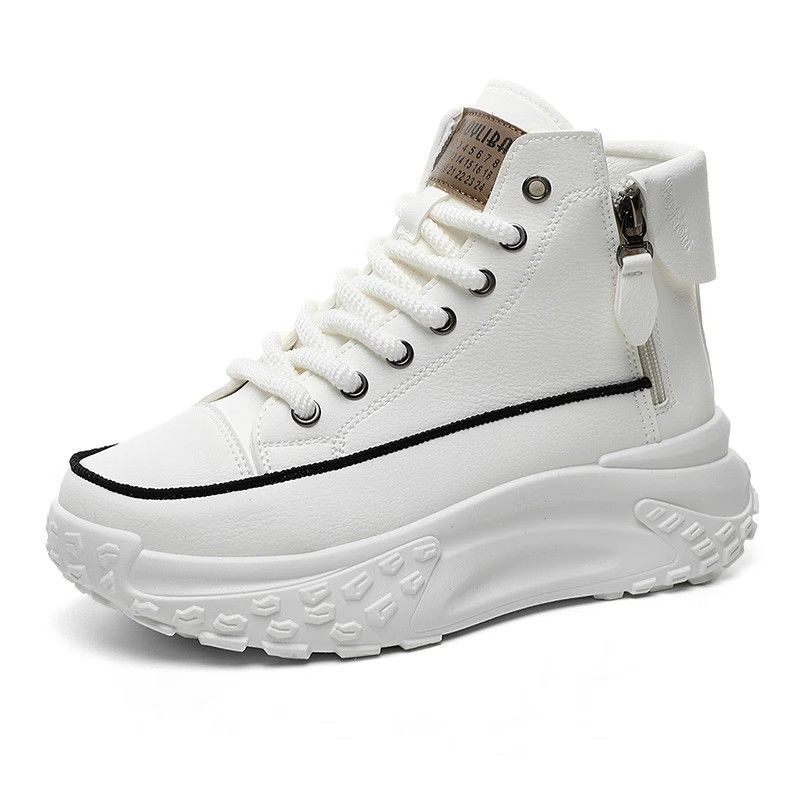 High-top Women's New Thick-soled Non-slip Heightening Muffin Casual Dad Shoes Martin Sneakers