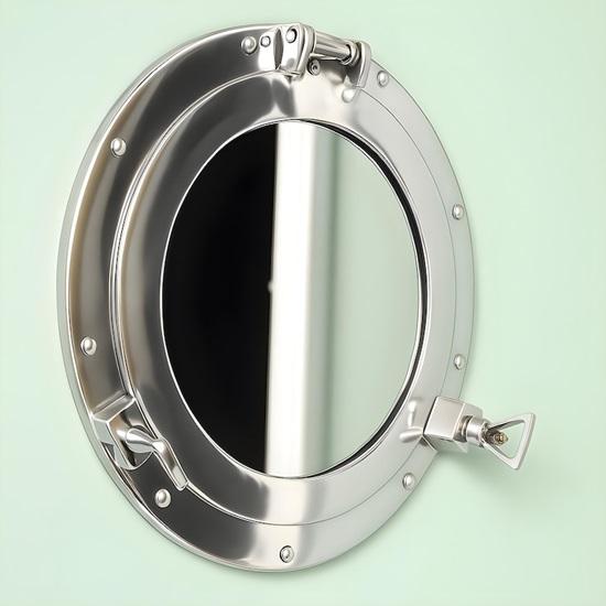 

Brass Porthole Mirror Nautical Maritime Wall Decor 30.48 cm