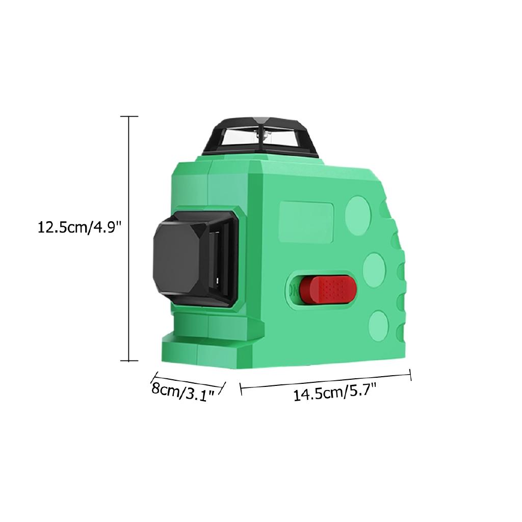 12 Line New 360 Horizontal Vertical Cross 3D Green Light Laser Level Self-Leveling Measure Super Powerful Laser Beam