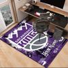 Custom NameSacramento Basketball Logo Carpet, Indoor Rug, Chair Rug, Living Rooms, Doormat Made From Polyester Home Decor Birthday Christmas Gifts