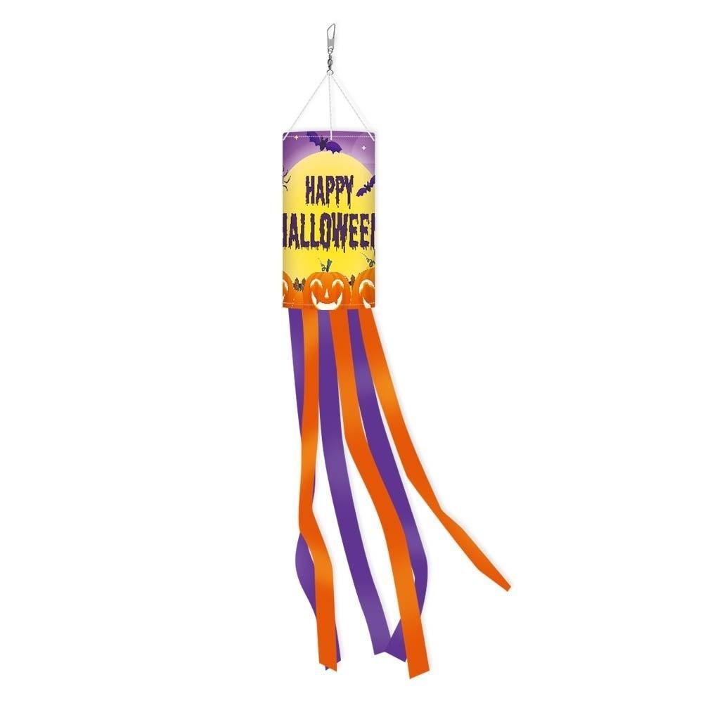 Pumpkin Ghost Pattern Outdoor Props Flags Festival Wind Vane Ghost Party Decorations