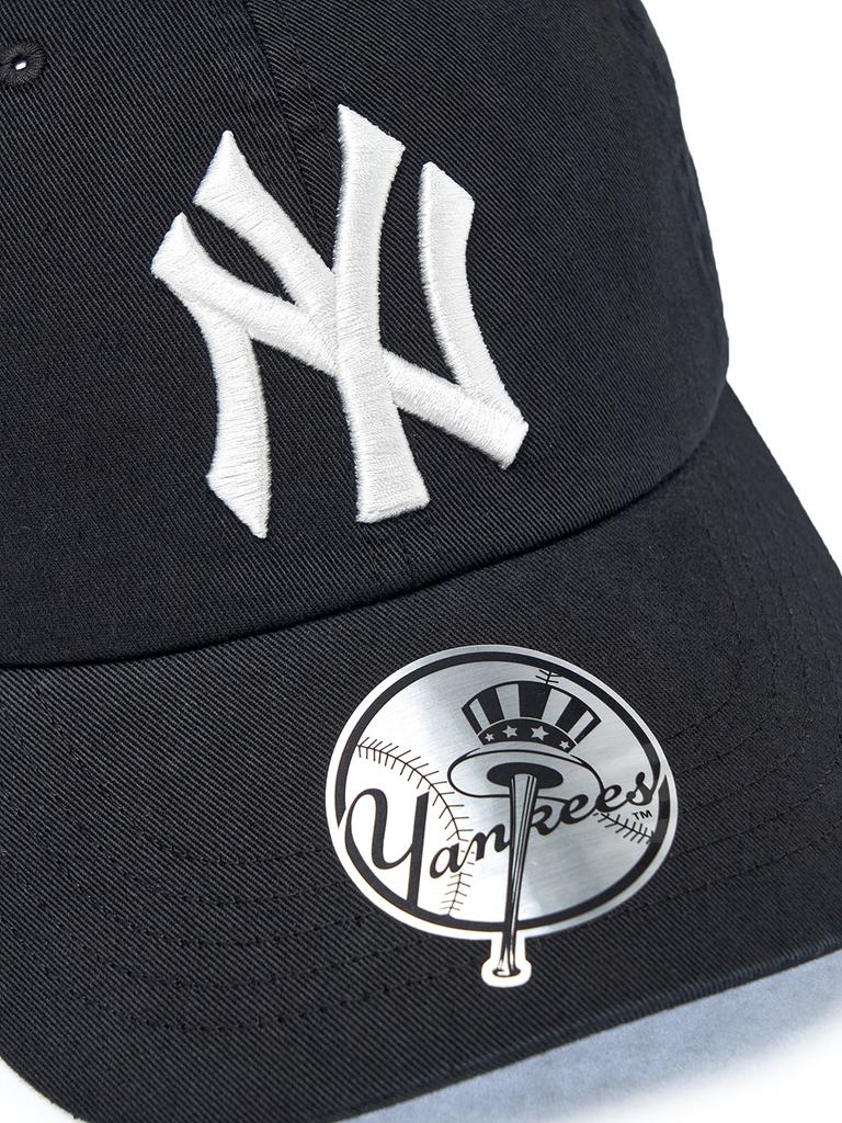 Emelbi Signature Unstrukturierte Baseballkappe Ny (Schwarz)
