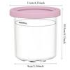 Ice Cream Maker Cups with Lids Reusable Can Store Ice Cream Pints Containers with Sealing Easy To Clean Ice Cream Storage Box