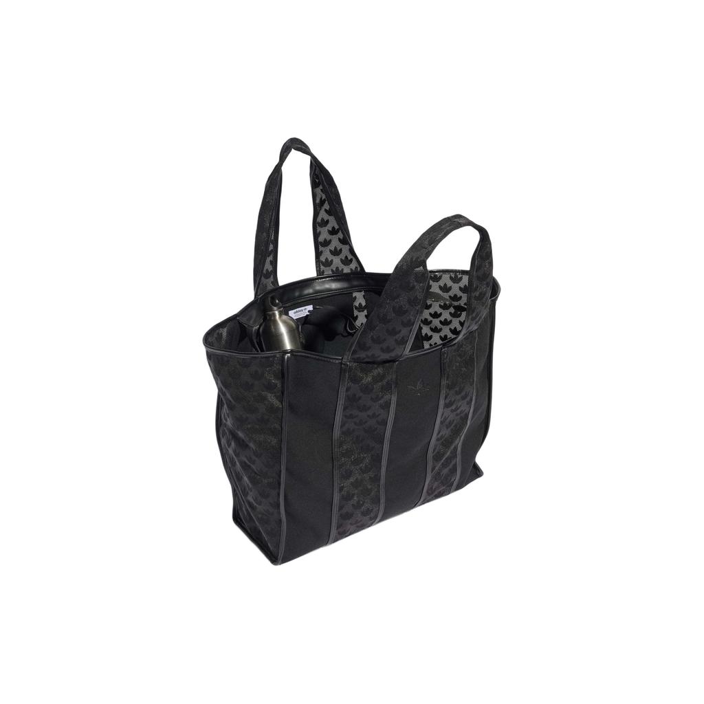 New Adidas Originals Polyurethane Tote Bag Shopping Bag Shoulder Bag Handbag Regular Women's Black IT7373