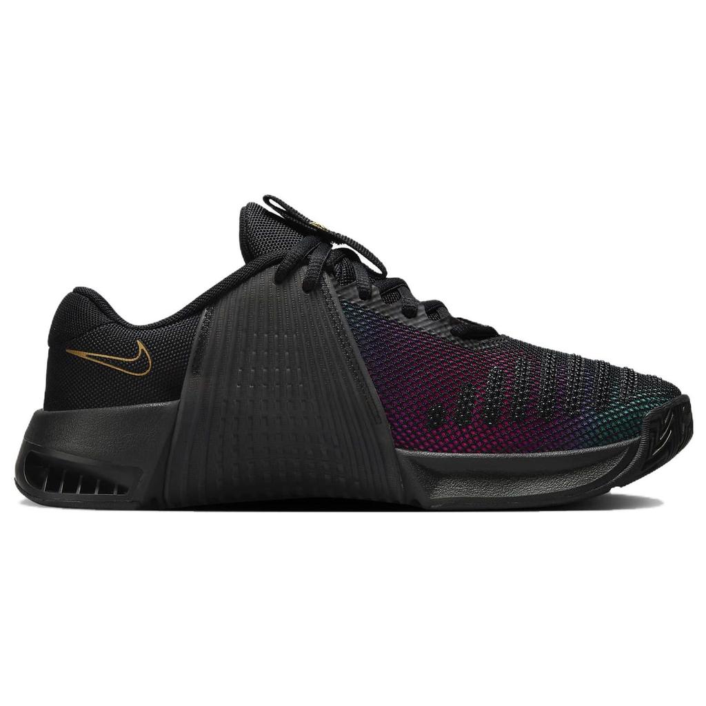 Nike Metcon 9 Premium Black Fireberry Gold Women Sneakers Metallic-Gold FB7151-001