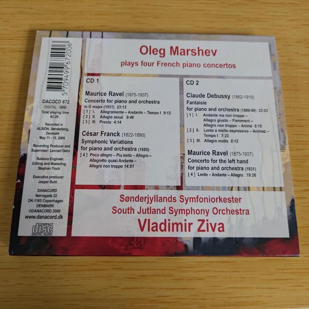 [USED] s-165 Oleg Marshev French Piano Concerto Collection French pia
