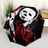 1pc Michael Myers I Came Back Home Automatic Open Close Umbrella with 8-Rib Windproof Canopy Compact Portable Travel Umbrella10293