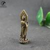 Antique Copper Buddha Statue Home Decor Accessories for Living Room Small Ornaments Retro Brass Office Desk Miniature Figurines