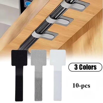 10Pcs Reusable Nylon Velcro Cable Ties