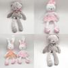 Soft And Cuddly Long Ear Bunny Rabbit Bear Plush Doll Perfect For Baby Sleep Comfort!