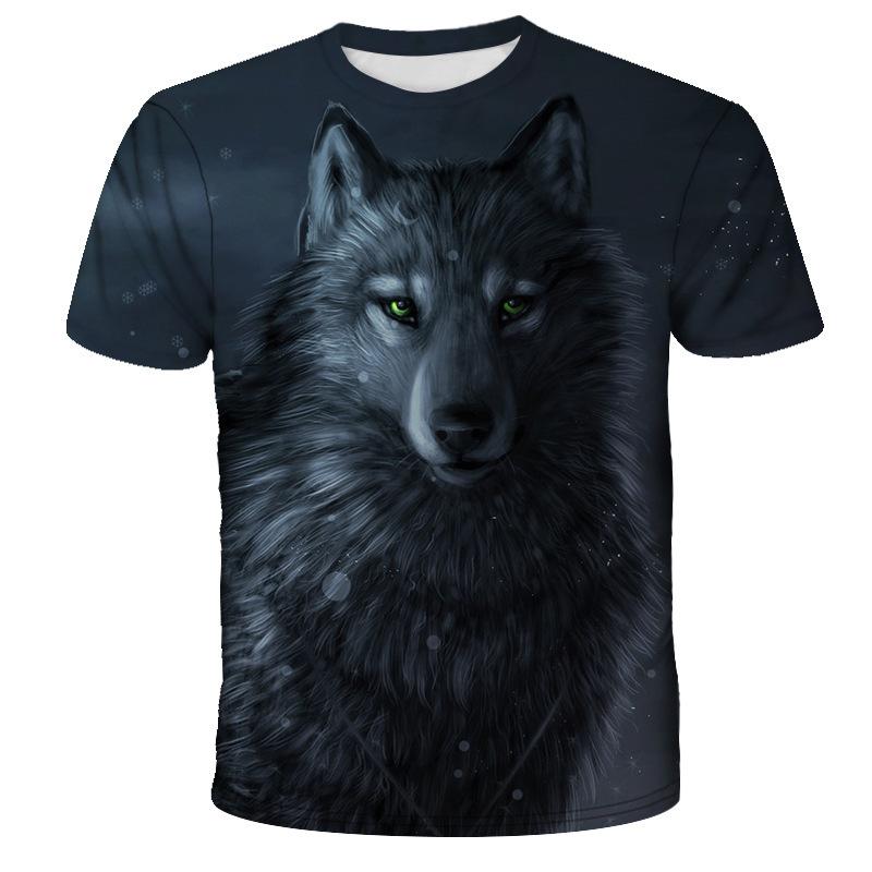 

Мужская футболка с 3D-принтом из серии «Животные», футболка с коротким рукавом для повседневной носки и спорта 6XL