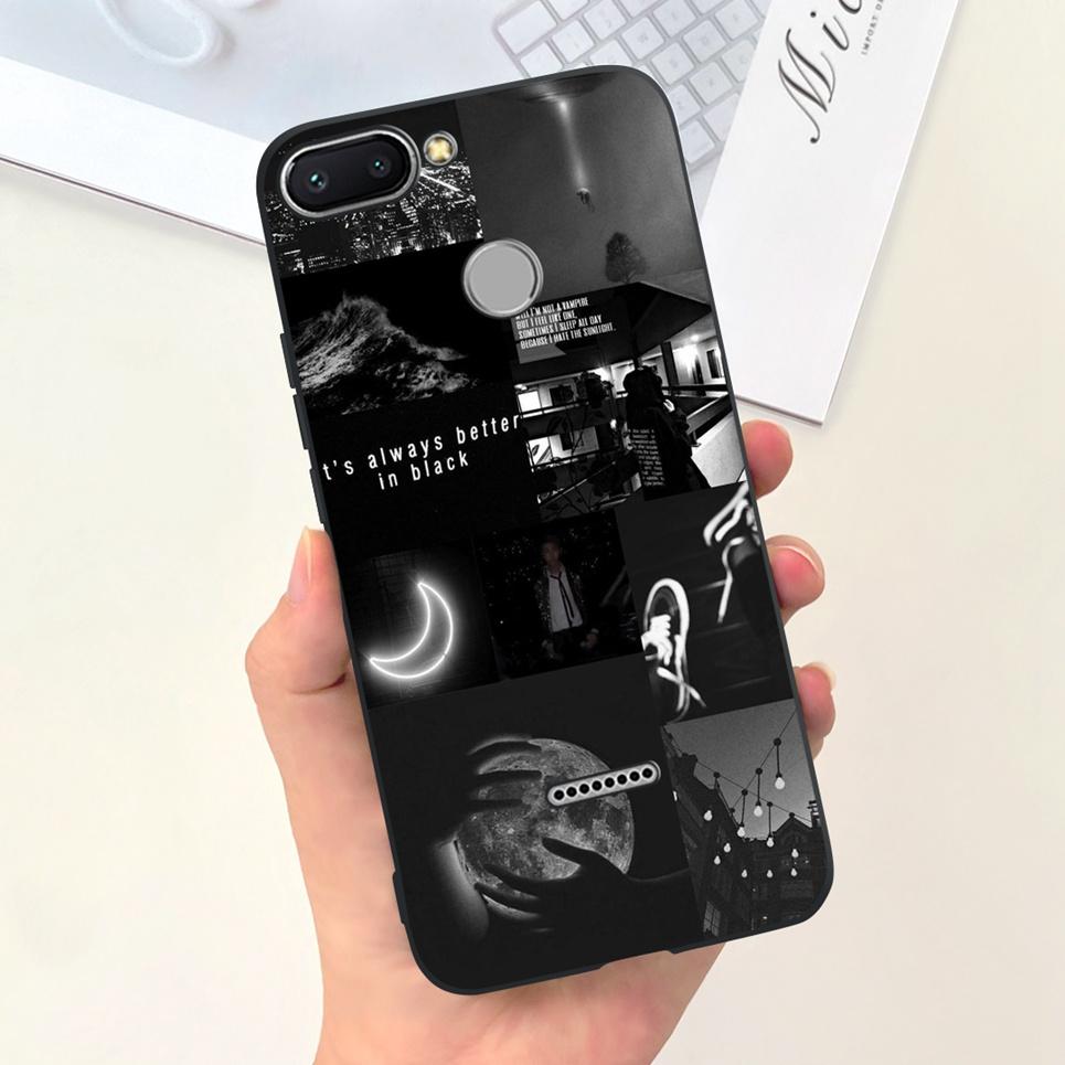 For Cover Xiaomi Redmi 6 6A 6Pro Bumper Shell Fashion Stylish Design Phone Cover For Redmi6 Redmi6a Soft Liquid Silicone Fundas