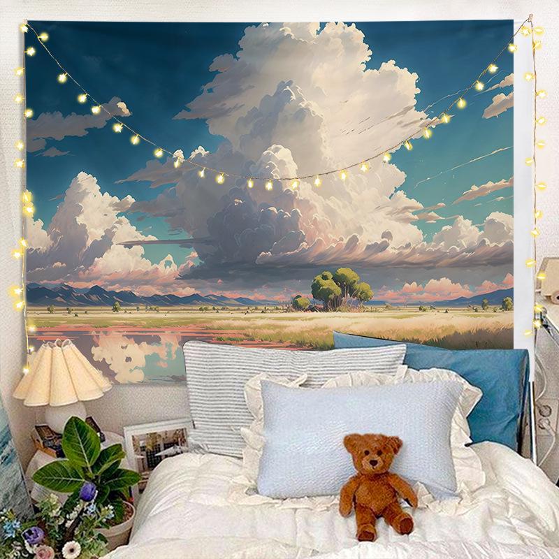 INS Style Bedroom & Dormitory Wall Hanging Cloth – Canvas Poster Decor