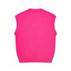 AMI 2025 Autumn and Winter Men's New Red Heart Letter V-neck Sleeveless Couple Sweater Vest