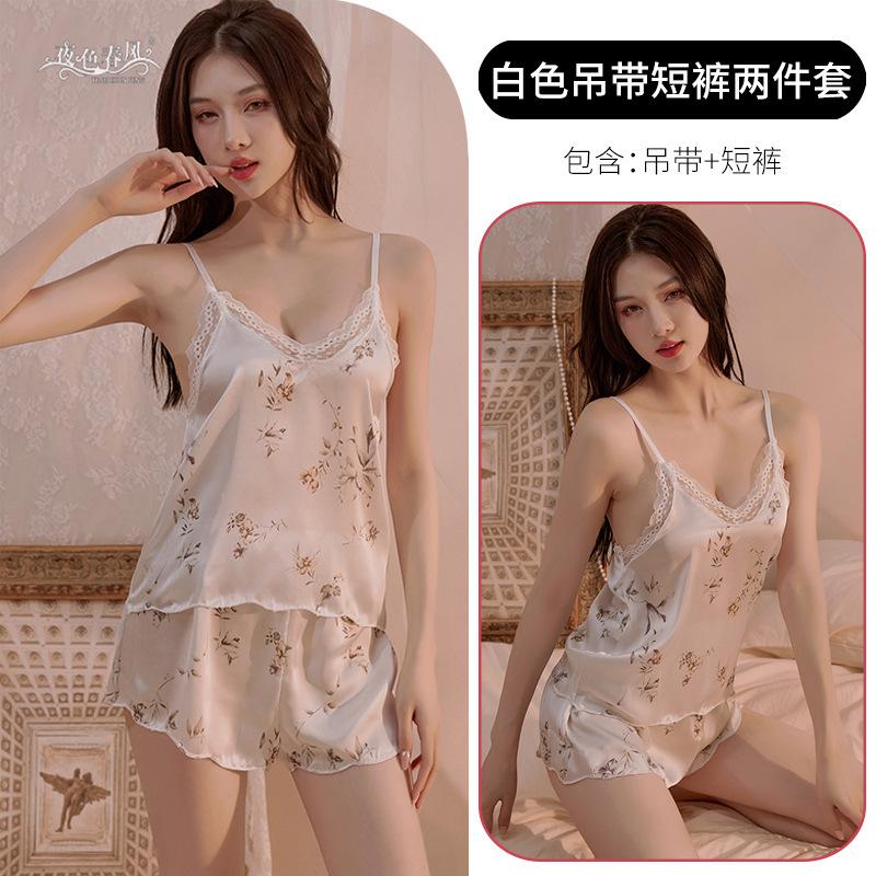 Sexy suspender nightdress pure erotic underwear lace floral uniform clothing erotic underwear
