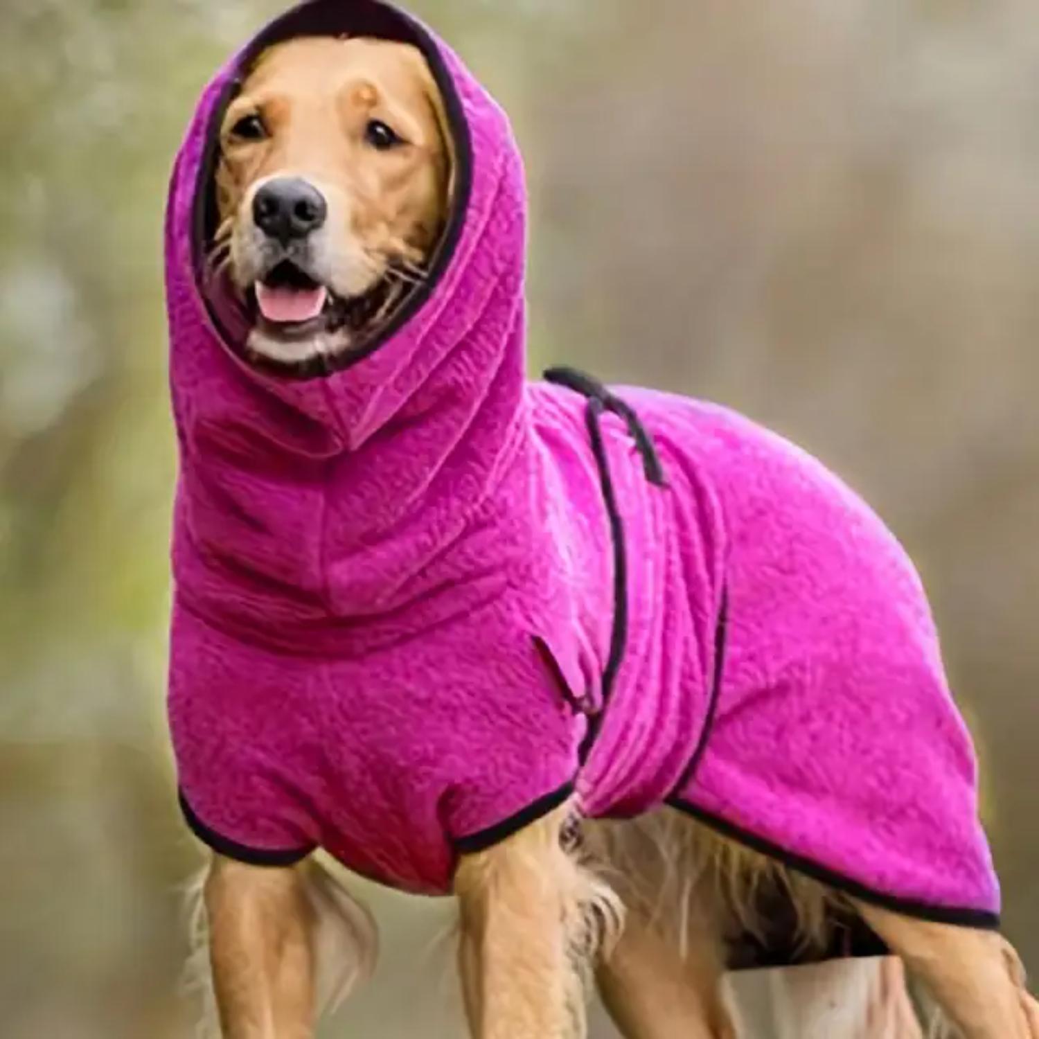 

Новий затишний хорт, зимове пальто Whippet з теплою підкладкою та регульованою стрічкою для курток, флісовий одяг Lurcher - продовжуйте 5XL рожевий