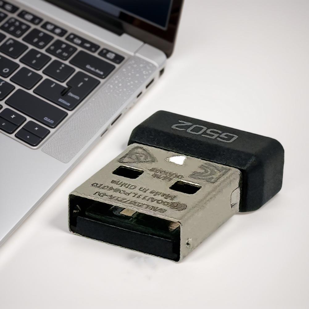 USB Mouse Receiver Adapter Portable USB Dongle Mouse Receiver Adapter USB Receiver Dongle Plug for Logitech G502 Mouse
