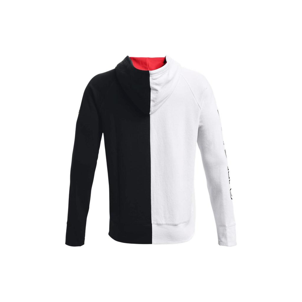 Under Armour Embiid Americká Vintage Color Block Ležérní Mikina Basketbalová Bunda Pánské mikiny Bílá 1366531-100