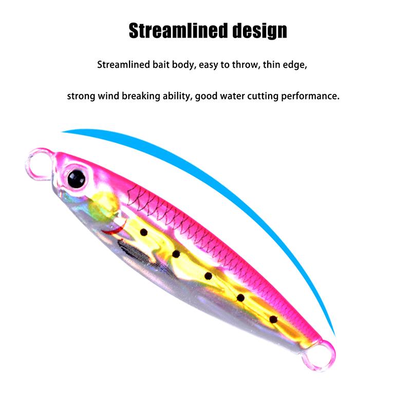 1Pcs7G10G15G Small Lead Fish 3D Printed Bait, Fishing Gear Bait, Metal Marine Biomimetic Bait