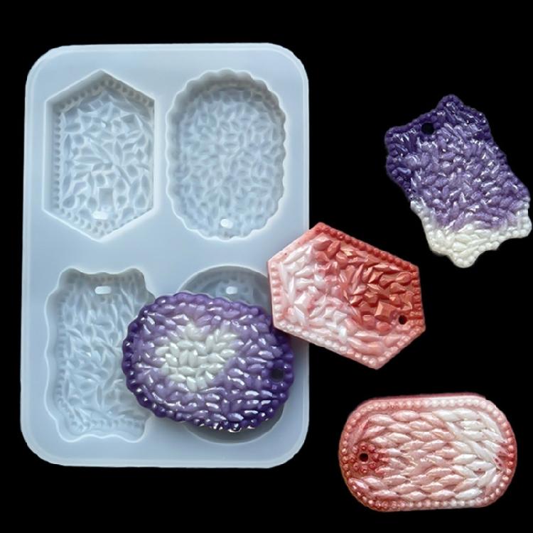 Circle Heart Pentagon Listing Silicone Pendant Molds for Home Decor Jewelry Tool