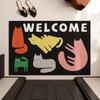 Internet Celebrity Millennium Style Home Silk Ring Floor Mat Can Be Cut Entrance Door Rubbing Land Mat Non-Slip Silk Ring Door Mat