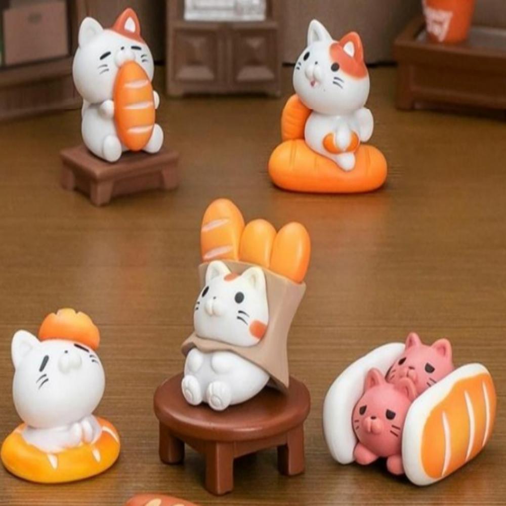 Miniature Bakery Cat Decoration Set of 7 All