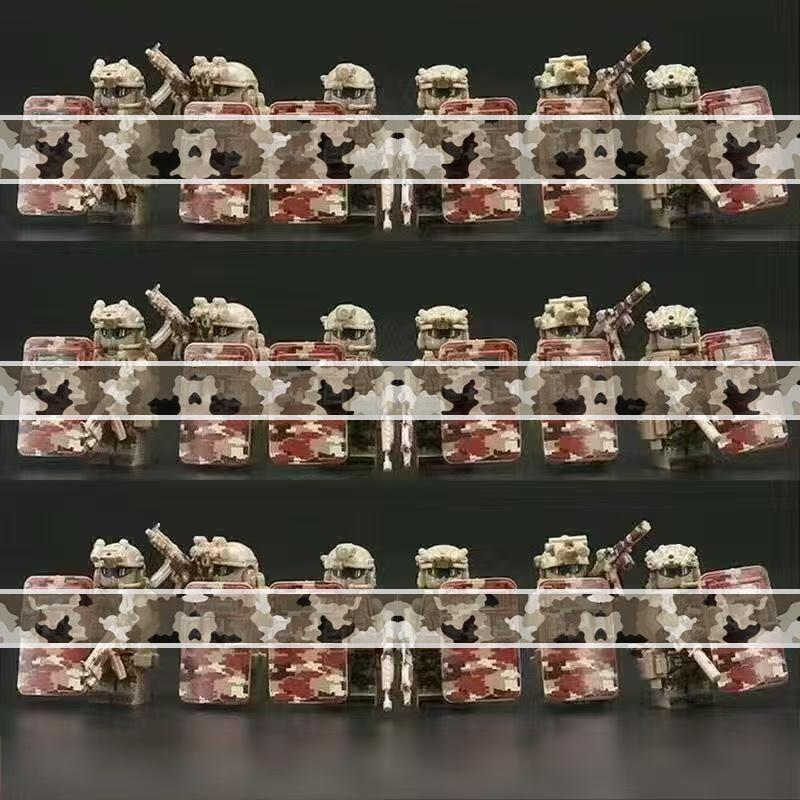 Military Mini Figures Collection Set, Special Forces Camo Commando Building Blocks, Army Role Play Toys Gift for Boys Children