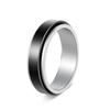 Anello da Uomo alla Moda in Acciaio di Titanio Rotante: Coppia Europea e Americana & Stile Matrimoniale