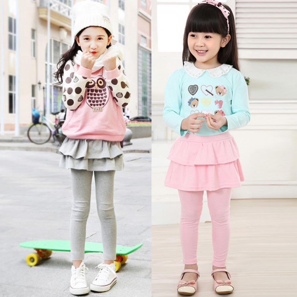 Children's Clothing Spring and Autumn Styles Girls' Dress Pants Multi-colored Stretch Pants Girls' Baby Skirts