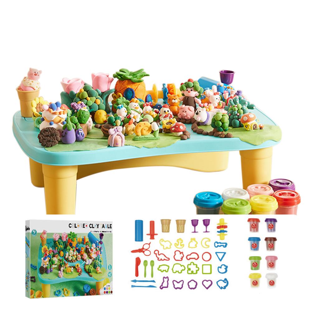 Çocuklar İçin Kil Seti 6 Renk Hava Kuruyan Renkli Kil Masa Aletlerle Ultra Hafif Çok Fonksiyonlu Modelleme Oyuncakları Erkek Kız Çocuklar İçin Hediyeler