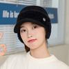 CNTANG 2026 New Autumn Winter Fashion Women's Knitted Fleece Hat Ladies With Earflaps Hats Empty Top Baseball Cap For Female