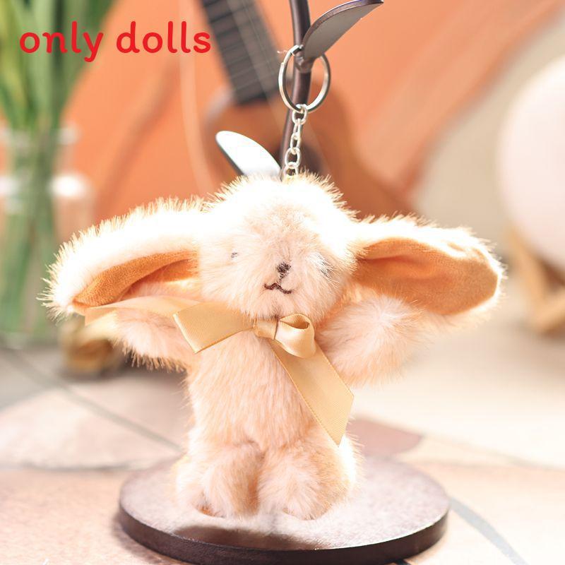 

Plush Rabbit Keychain With Short Plush Material For Kids And Adults бежевый