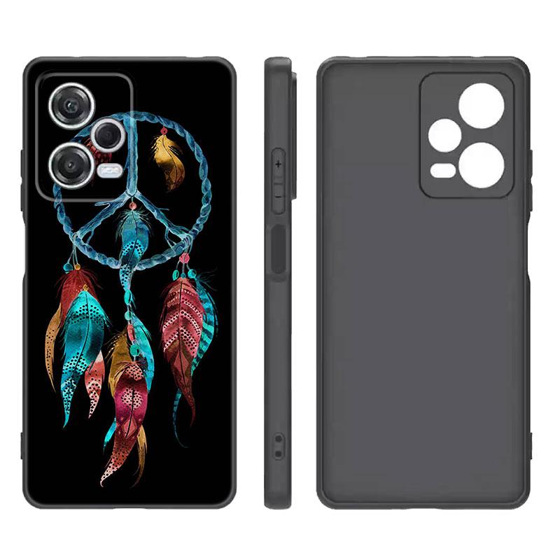 

Dreamcatcher Art черный силиконовый чехол для телефона Xiaomi Redmi Note 9 10 11 11S 11T 12 13 Pro 5G Plus 9S 10S 12S Redmi Note 10 5G