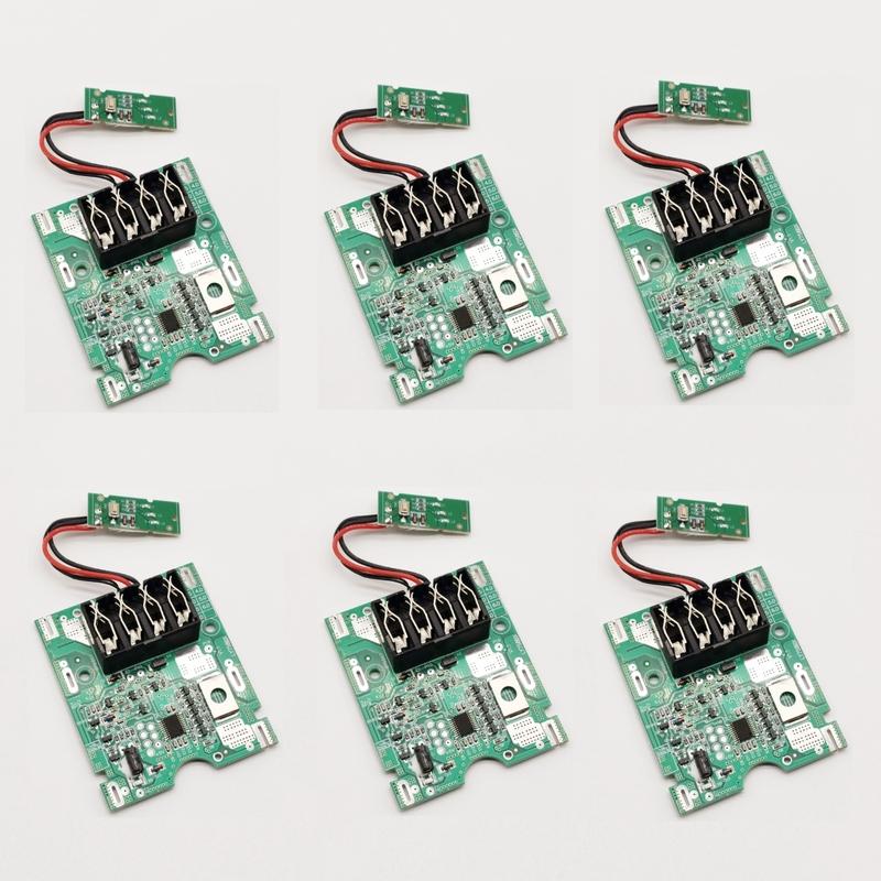 Six Pieces BMS PCB for PAP 20 A1, PAP 20 A3 for Parkside 20V Team Series Power Tool Lithium-Ion Akku 2000mAh 4000mAh