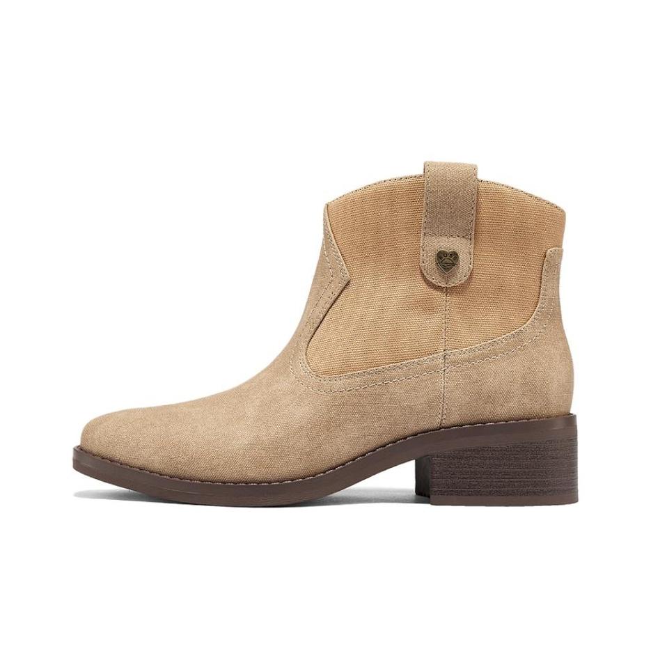 Skechers Bobs Womens Comfortable Versatile Short Chelsea Boots Women boots Brown 114257-TAN 36
