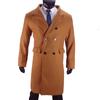 European 2024 Men's Double-Breasted Wool Overcoat In Stock