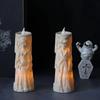 Halloween Skeleton Lamp LED Luminous Candle Horror Decoration Prop Ghost Groom Bride Couple Lamp Ornament Halloween Decor