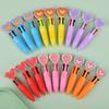 Four-color Ballpoint Pen Cute Cartoon Creative Valentine's Day Gift Multi-color Pen Heart-shaped Pressing Love Pen