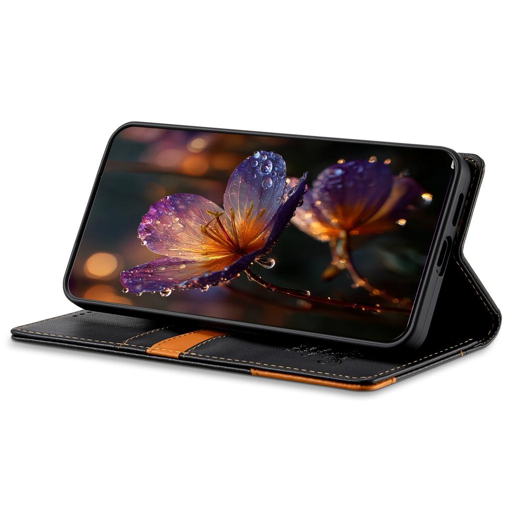 N.BEKUS P3 For Xiaomi 14T Case RFID Blocking Wallet Stand PU Leather Flip Phone Cover