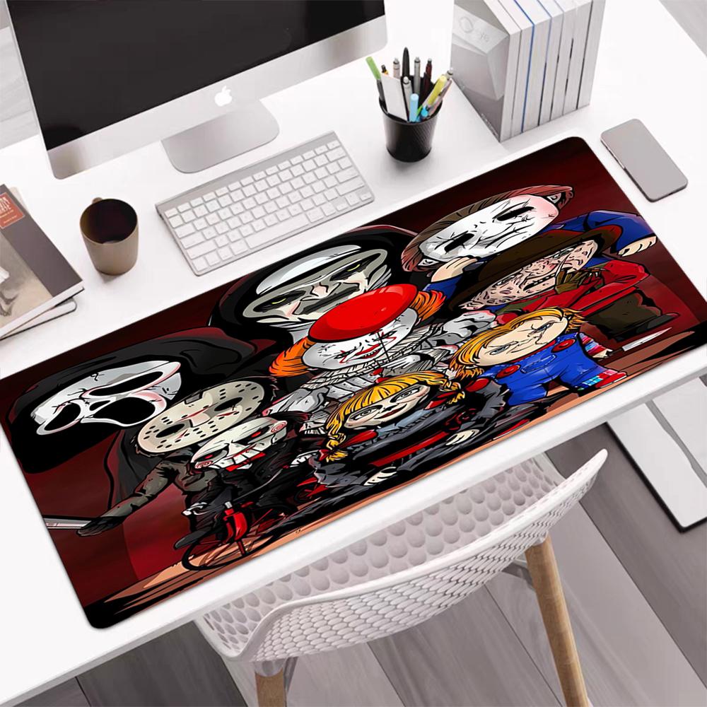 Halloween horror Theme Mouse Pad, Non Slip Rubber Base, Multifunctional Office & Home Decor, Perfect for Workspace Personalization.