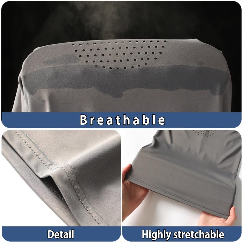 Ice Silk Mask for Men Breathable and Cool in Summer Outdoor Cycling  Hiking Face Cover Neck Wrap UV Protection Ear Bandana Scarf